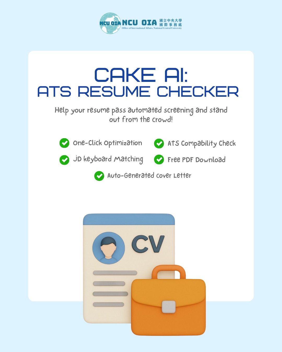 [Reseme Checker]  Cake AI: ATS Resume Checker